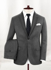  Vollschlank Anzug - Parker - Dunkelgrau Anzug